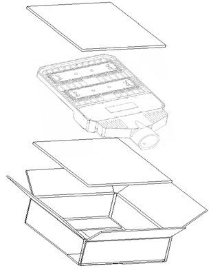 packing for 50W street light